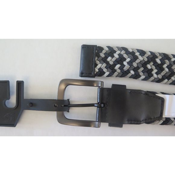 Nike S5045929A Men's Sz M (36-38) Black Multi G Flex Webbed Braided Golf Belt - Picture 9 of 10